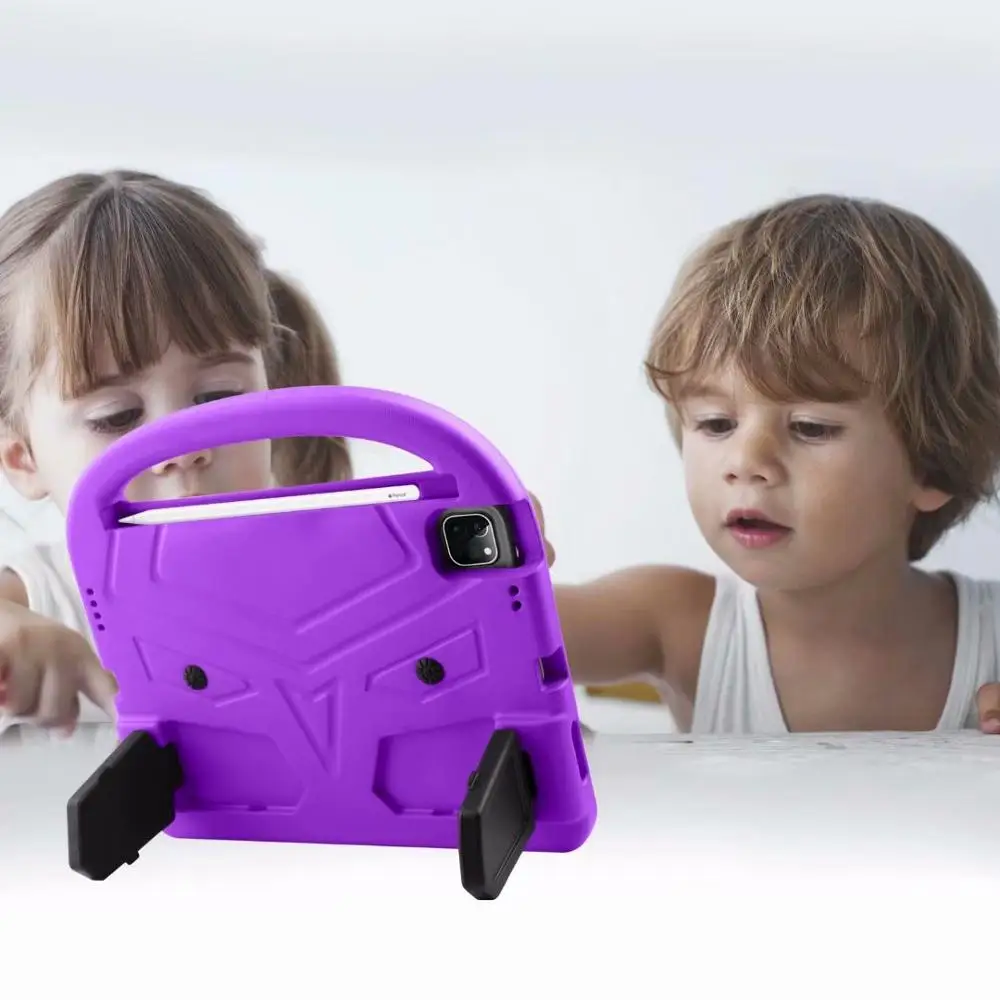 

Ipad Pro 11 Case 2020 with Pen Slot Kids Cartoon Sparrow Shockproof Safe EVA Tablet Protective Cover Stand Coque+pen shell