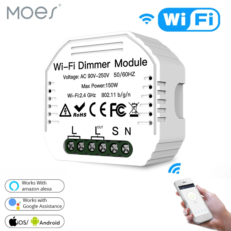 DIY умный WiFi светильник светодиодный диммер Smart Life/Tuya APP пульт дистанционного