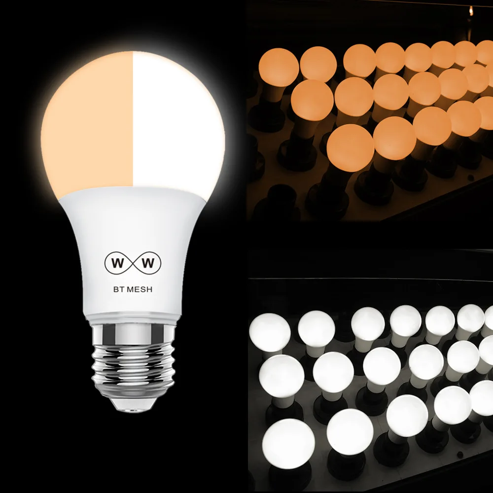 Лампа E27 Smart Light Bulb Dimmable Lamp 4.5W с динамиком, совместимая с Bluetooth, Mesh LED, управляемая смартфоном / пультом дистанционного управления D20.