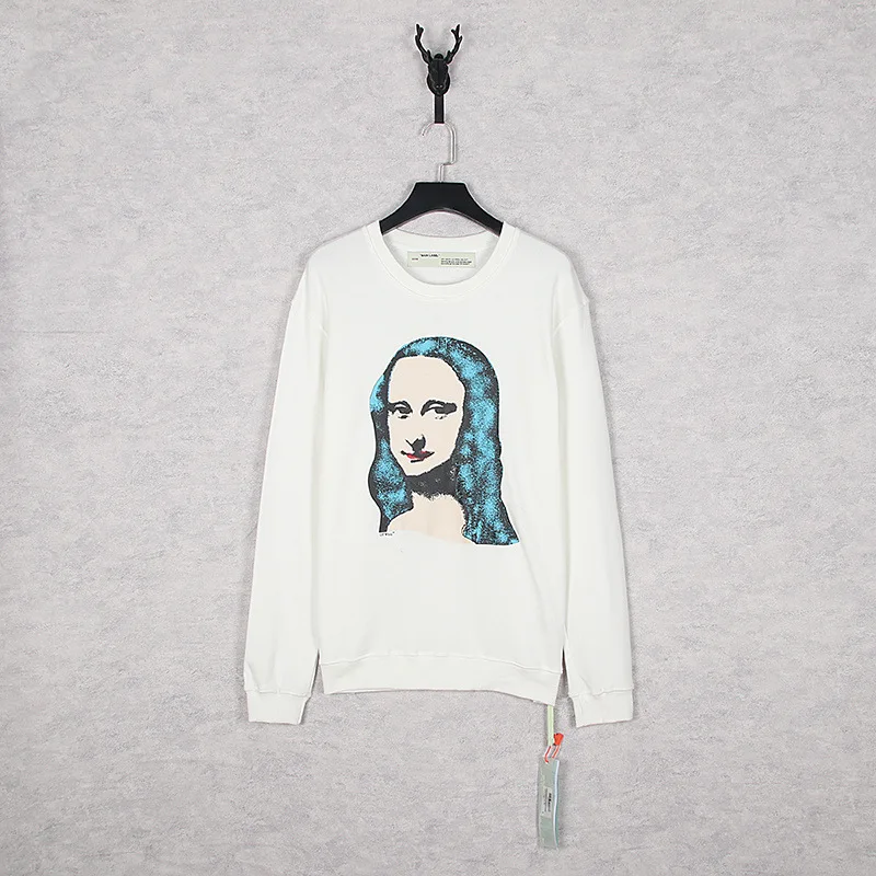 

2021 portrait round neck Pullover Sweater