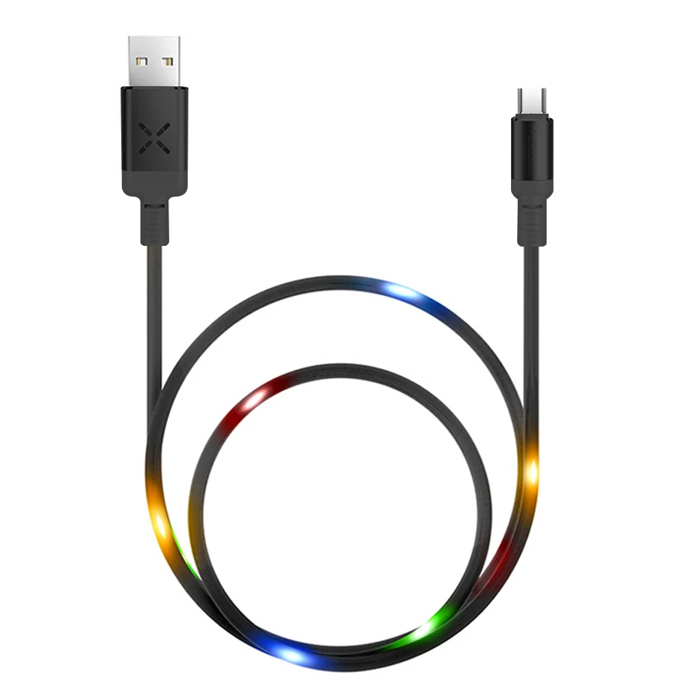 

Голосовые светящиеся кабель для передачи данных светодиодный смарт-флэш-Beat мобильный телефон зарядный кабель художественной световой каб...