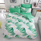 10 наборов постельного белья зеленых листьев растений печати FloralBed постельное белье для взрослых Короткий стильный домашний текстиль постельное белье Bedspread10