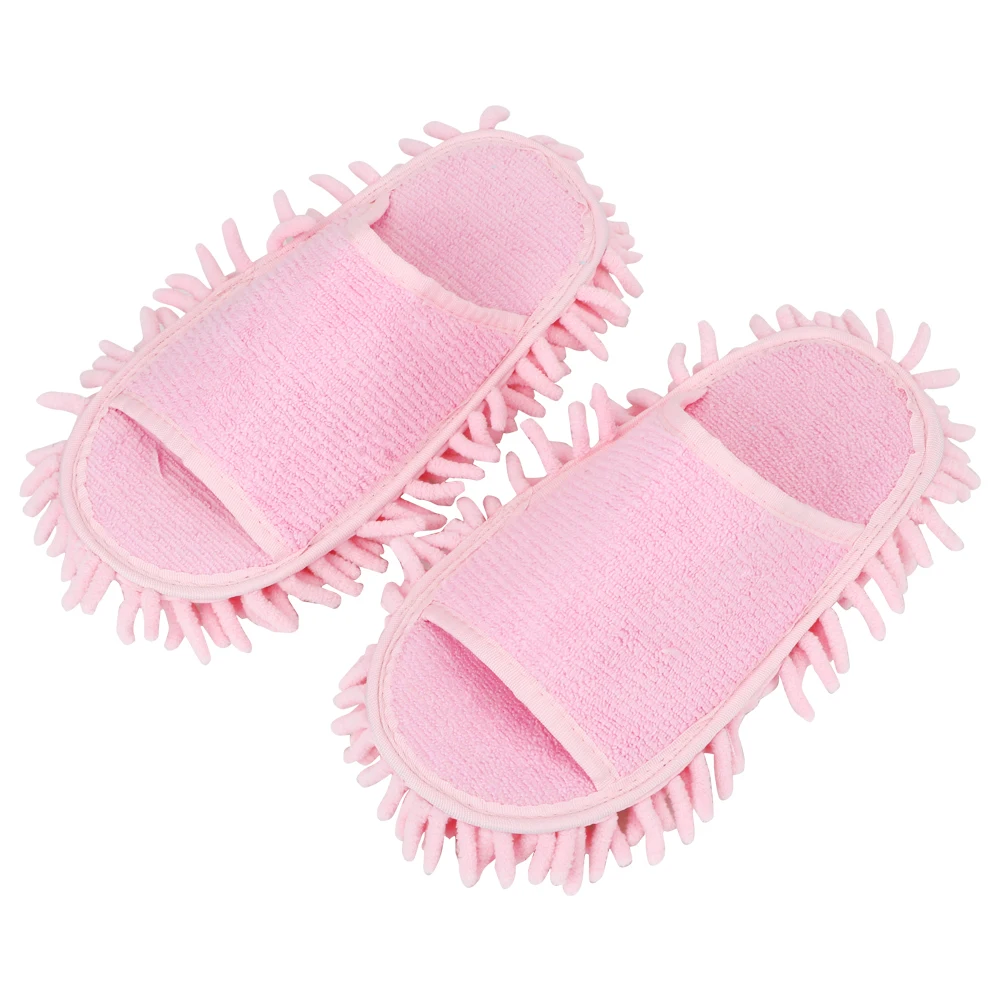 

Microfiber Cleaning Cloth Floor Ground Cleaning tools Lazy Slippers House Cleaning Brush 1Pair Novelty Slippers Style Mops