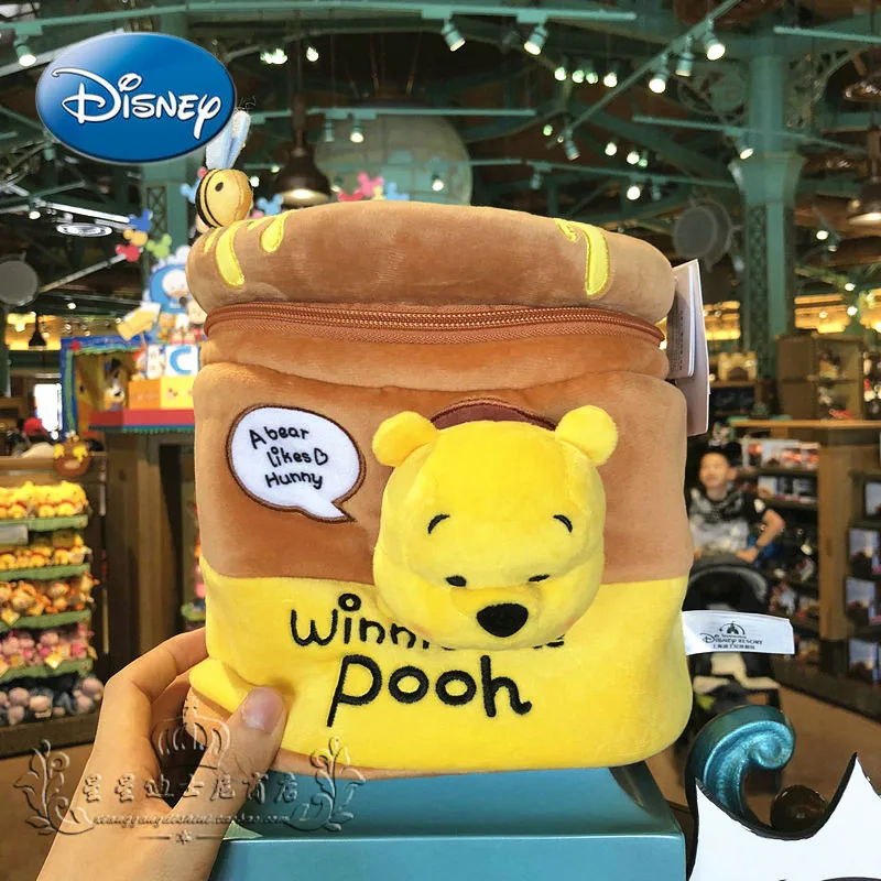 

Ограниченная серия, милый рюкзак из мультфильма «Винни-Пух» Disney, стильная сумка, плюшевый рюкзак, рюкзак, школьные рюкзаки