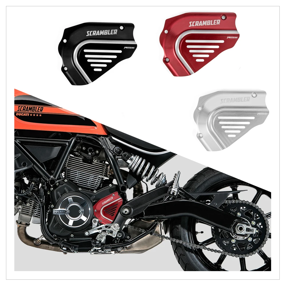 New CNC Engine Motorcycle Front Sprocket Chain Cover Guard For Ducati Scrambler Icon / Full Throttle / Classic/Urban/Enduro