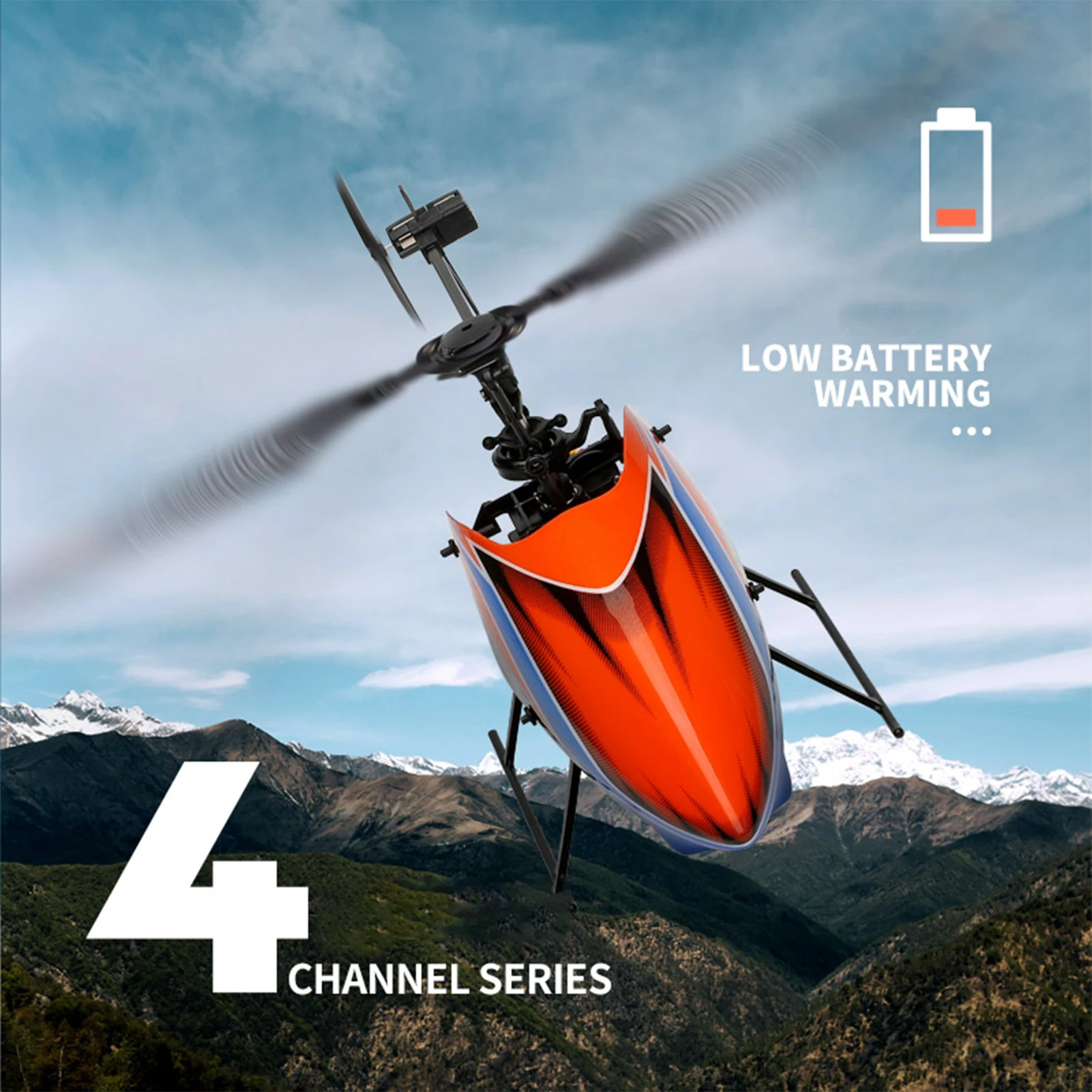 WLtoys XKS K127 RC вертолет 4CH RTF 6-осевой гироскоп с одним лезвием для дистанционно