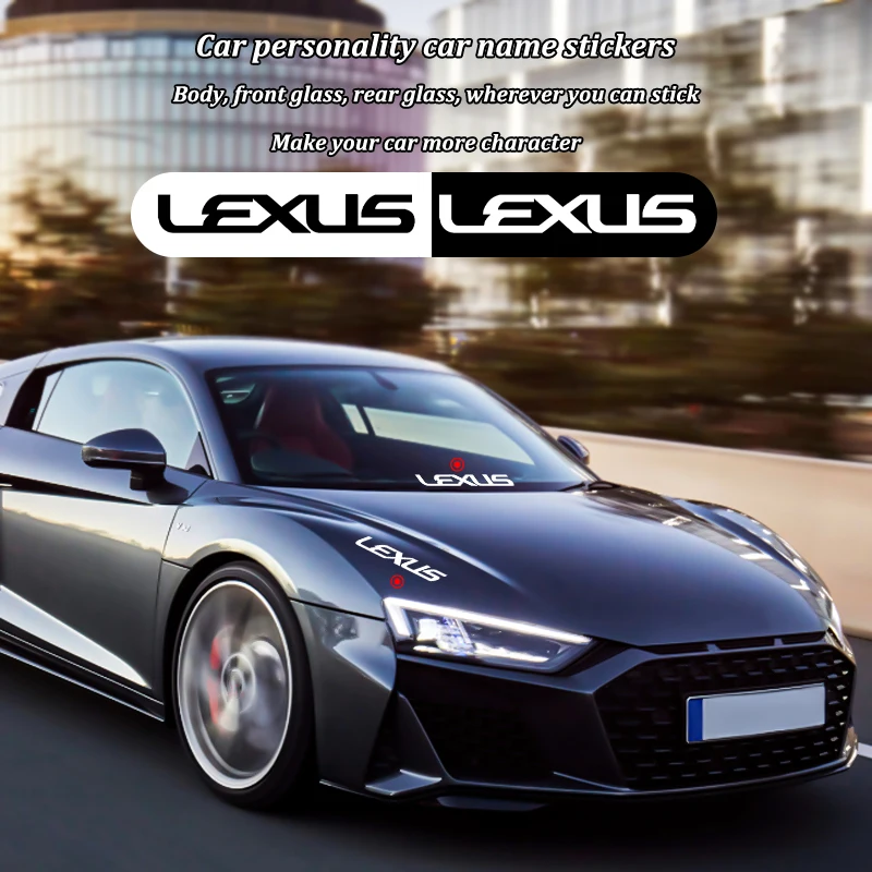 

Creative Car Stickers Trend PVC Decals Auto Front And Rear Windshield Body Sticker Accessories For Lexus IS250 IS300 LX570 RX330