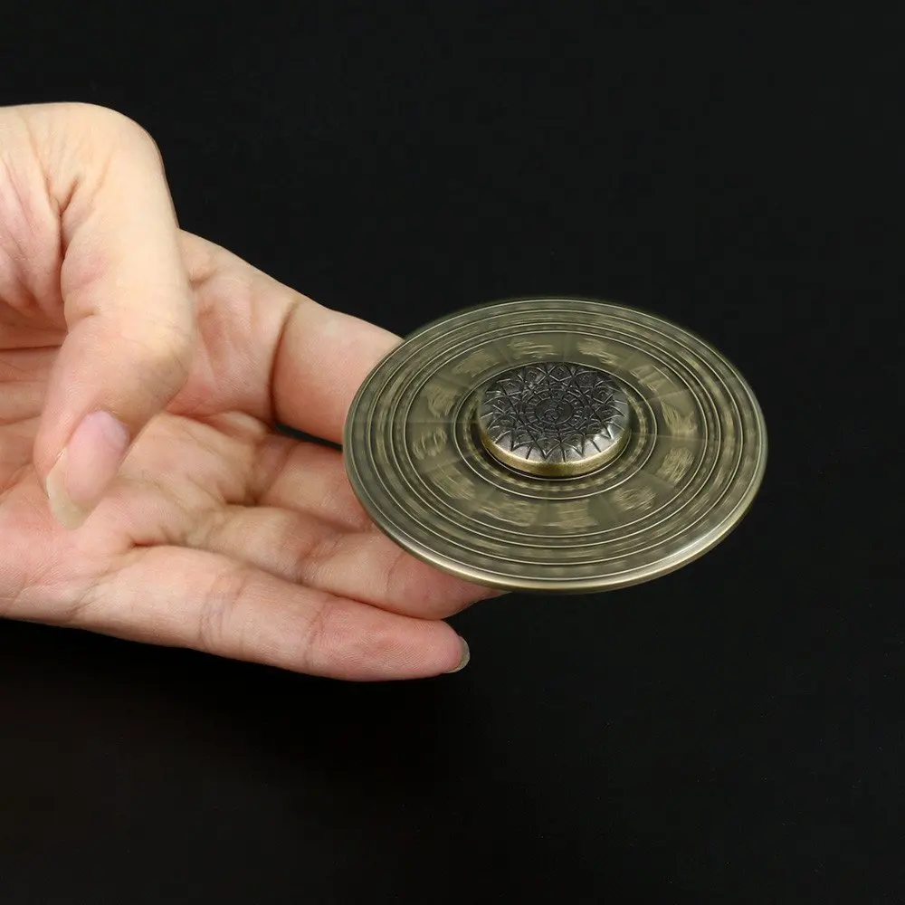 Круглая винтажная Спиннер для снятия стресса тревоги аутизма взрослых и детей 12