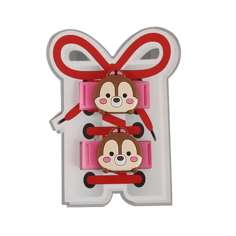 

Disney 2 Pieces/Set d Disney Renren Character Doll Toy Accessories Sports Shoe Buckle Mickey Mouse Minnie