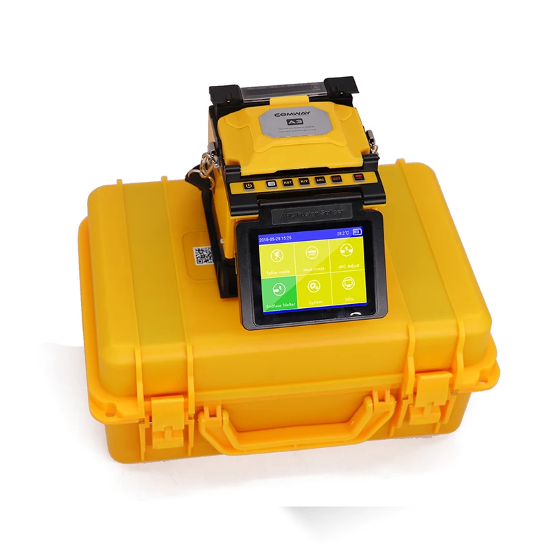 COMWAY A3 сварочный аппарат для оптического волокна FTTH мини-сенсорный экран машина
