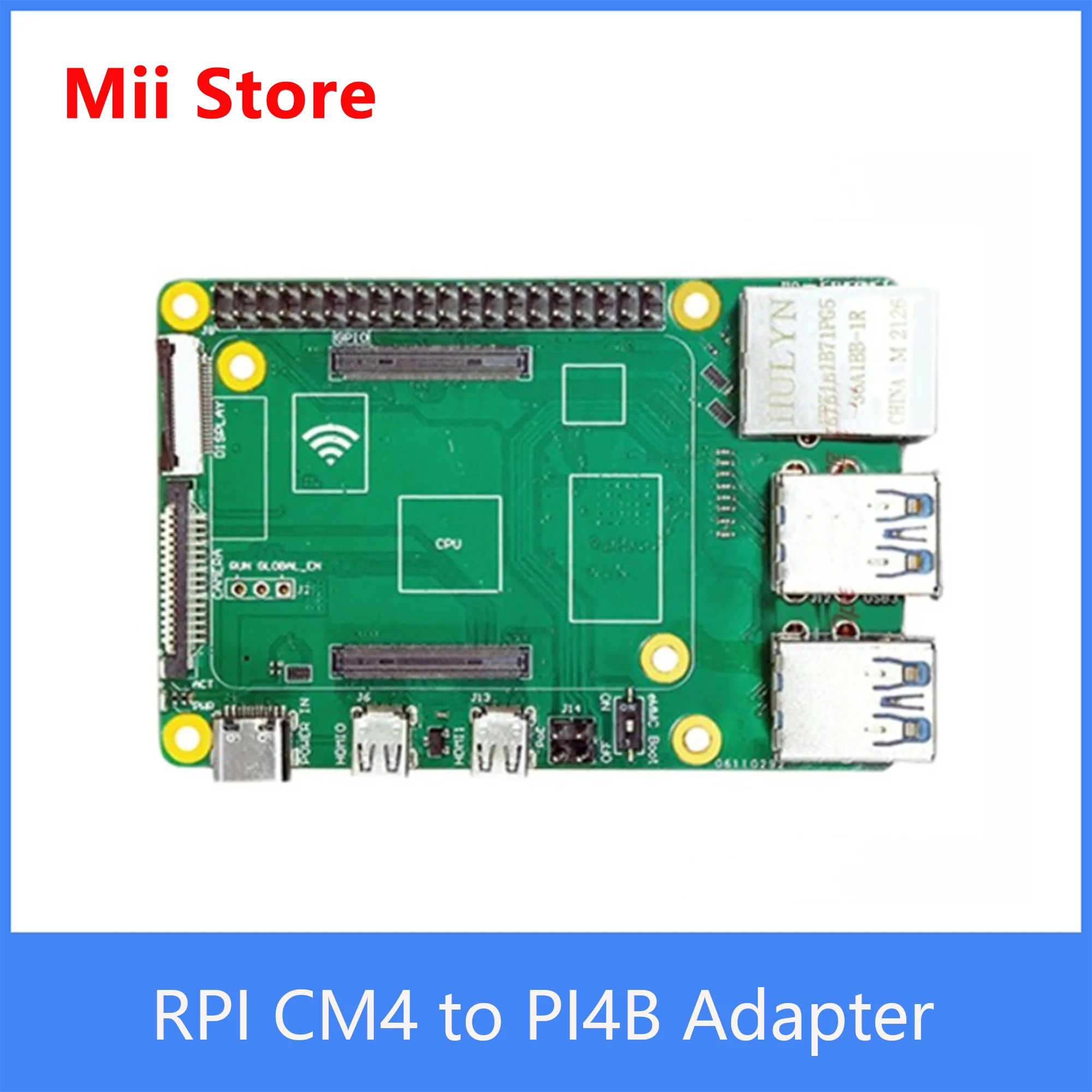 Raspberry Pi CM4 к PI4B адаптер eMMC загрузка 4 x USB 3 0 TF слот гигабитный Ethernet DIS CSI Wi-Fi Bluetooth