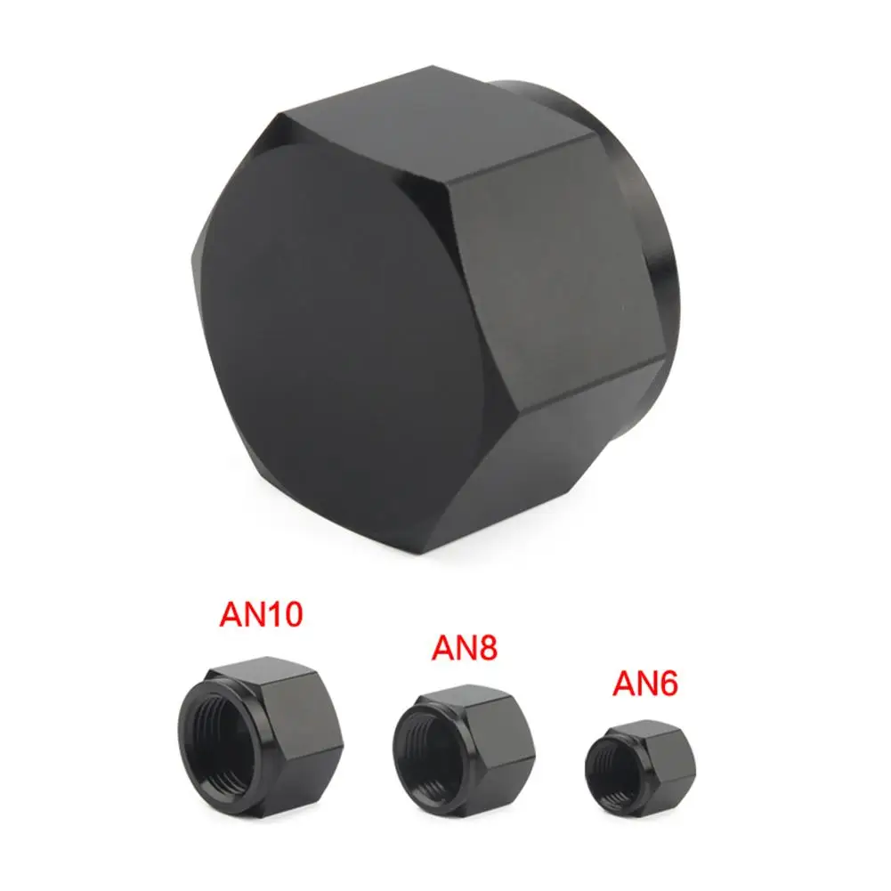 

AN6 AN8 AN10 Adapter Female Flare End Cap Plug Tube Nut Hexagon Head Port Blanking Plugs Cap Lock Hose Connector Fitting