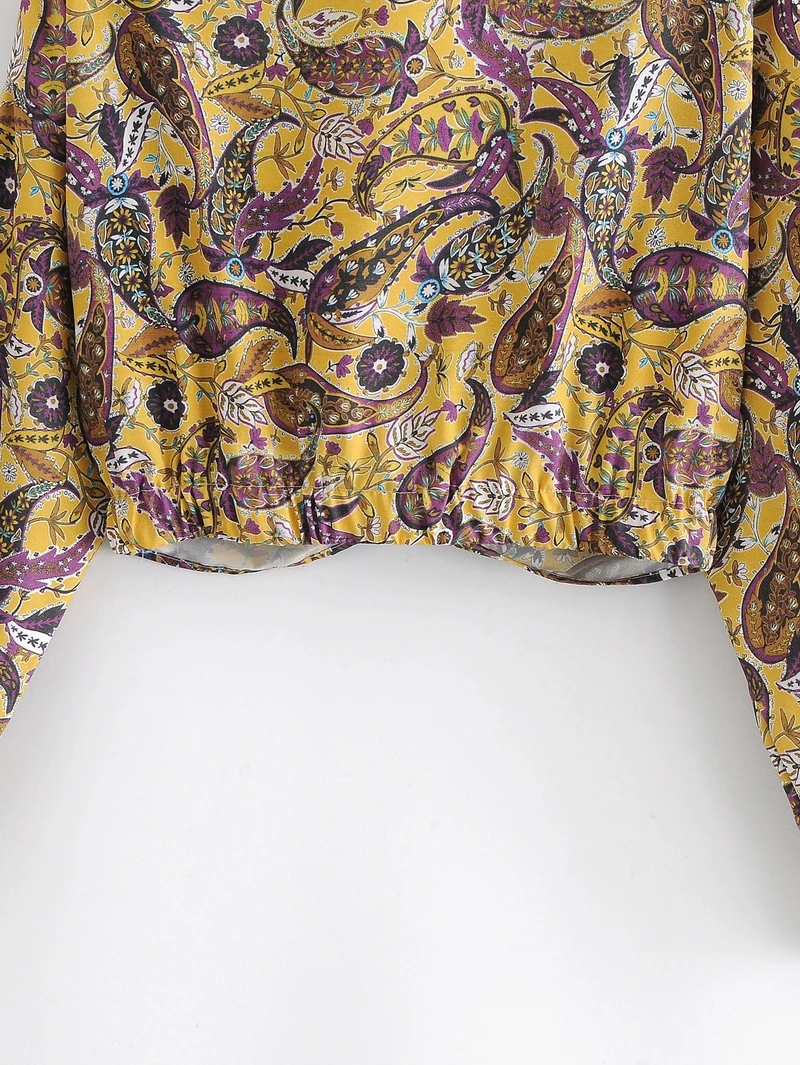

Women Prints Shirt Spring 2021 New Fashion Full Sleeve Modern Lady Vintage Blouse Top