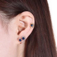 1pc women fashion jewelry screw stainless steel stud earrings piercing jewelry ear hoop cartilage earrings