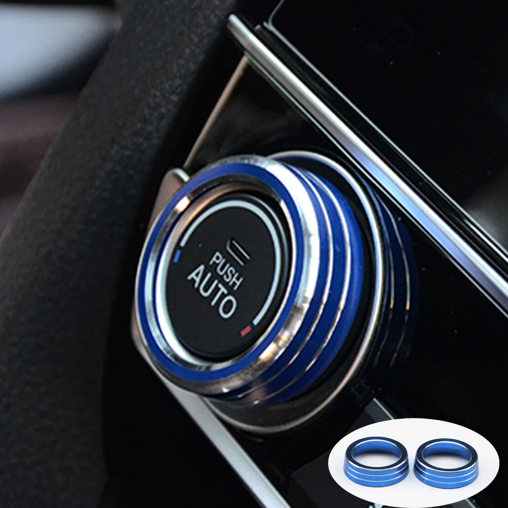 

Car Audio Knob Central Control Air Conditioning Knob Decoration for Honda CIVIC 2016 2017 2018 2019 2020 Carstyling Accessories