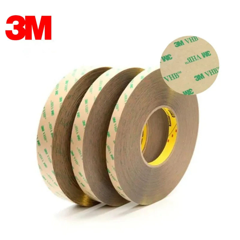 25, 4 ммx60yd (комплект из 2) 3M F9460PC VHB клейкая лента с 100MP, прозрачная, 2mil, Прямая поставка