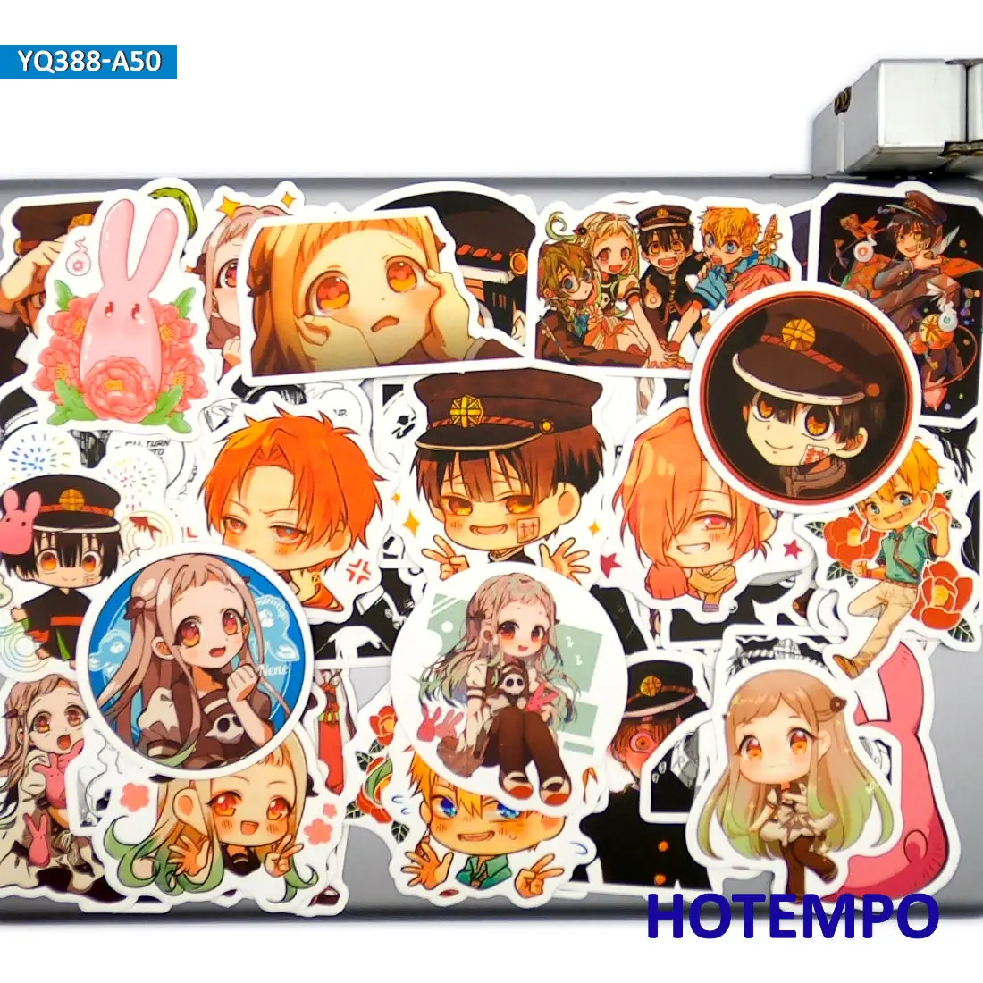 

50pcs Funny Ghost Style Manga Hanako Kun Stickers for DIY Phone Laptop PAD Case Stationery Diary Scrapbook Anime Decals Stickers