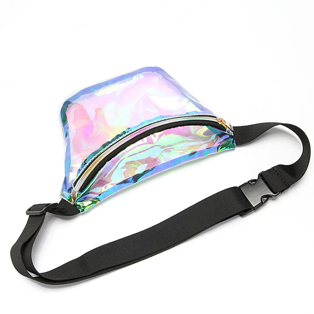 Блестящая сумка на пояс из искусственной кожи водонепроницаемая для мужчин и
