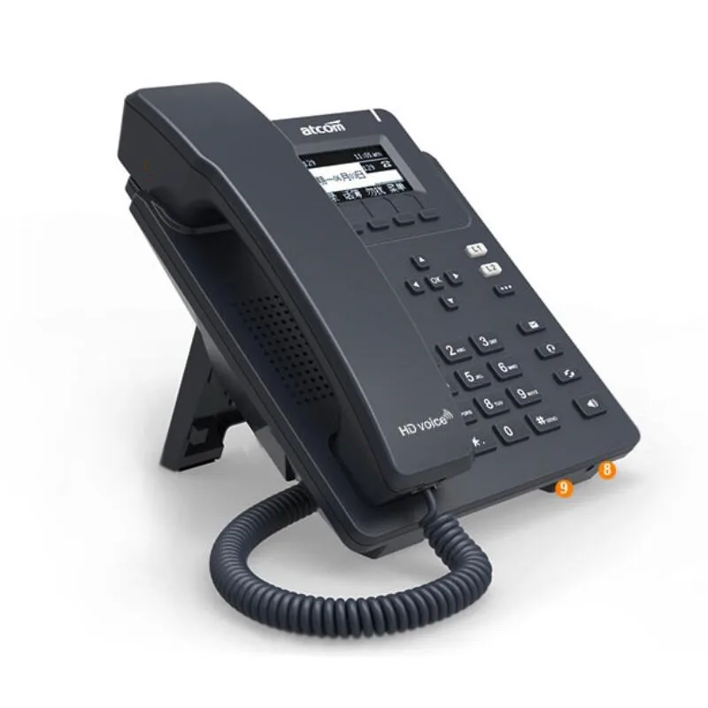 Абсолютно Новый D21 VoIP SIP телефон с POE 6 учетными записями поддерживает cv6 iP4