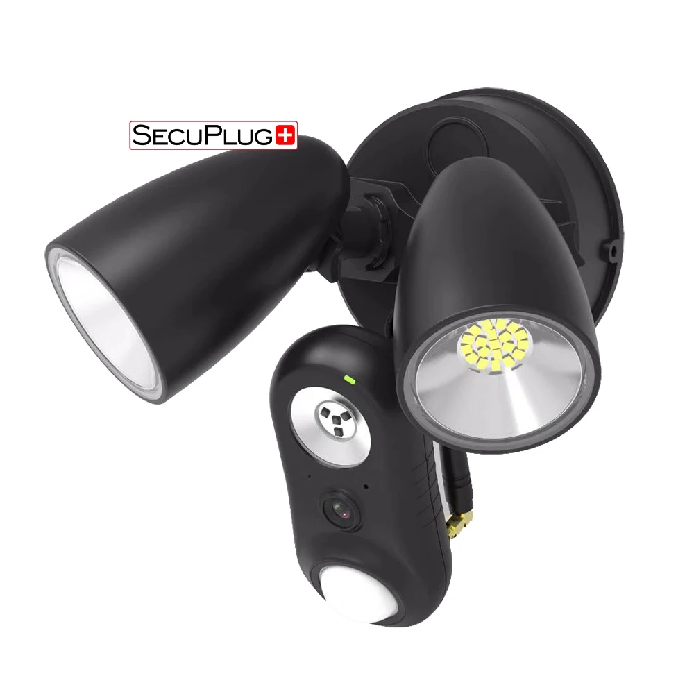FREECAM AI прожектор безопасности с датчиком движения HD-камера сигнализацией черный |