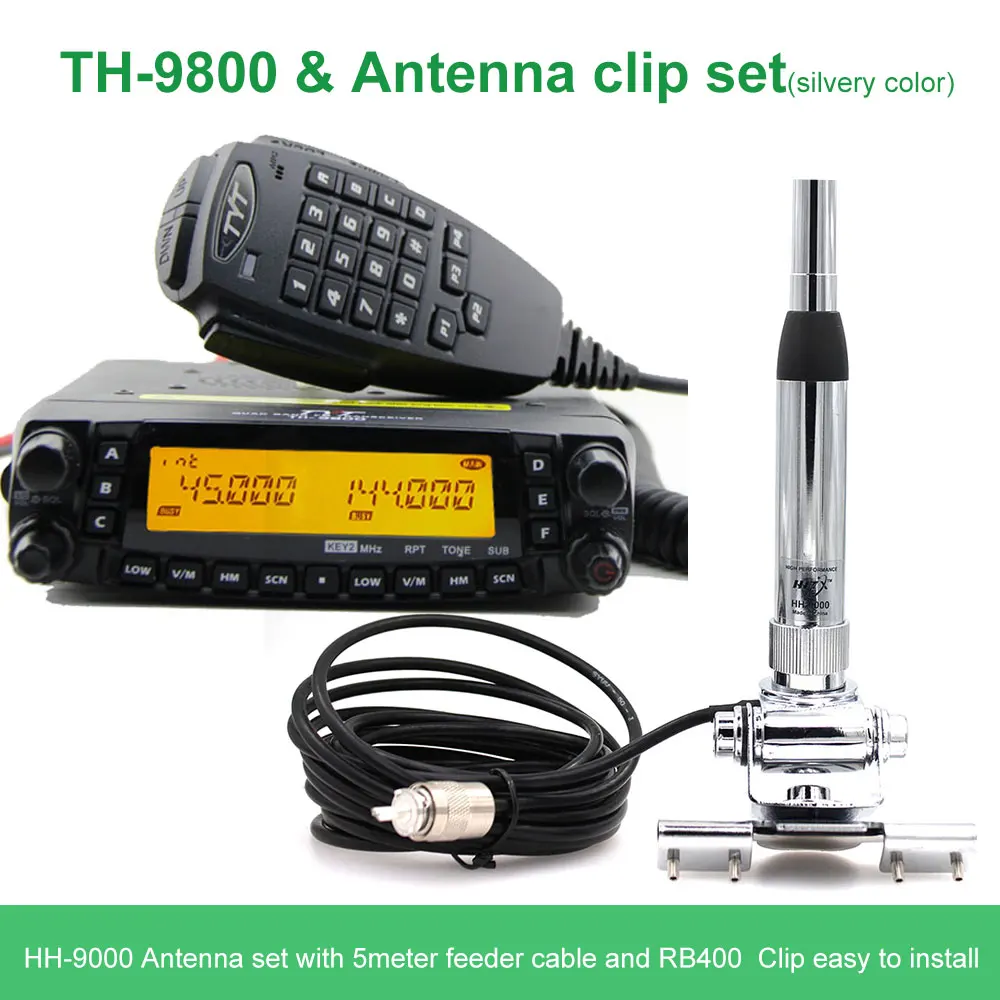 Профессиональная TYT TH 9800 Автомобильная радиостанция Quad Band 29/50/144/430 МГц и покрытия
