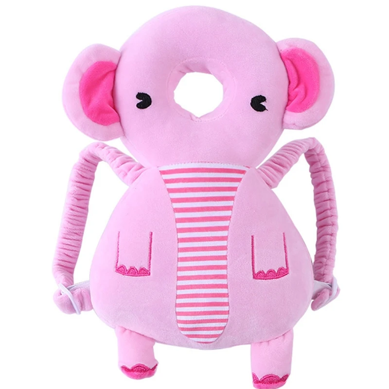 

Adjustable Toddler Head Protector Backpack Cushion Wear Pillow Cute Animal Shape Gift for Baby Crawling Walkers Learning
