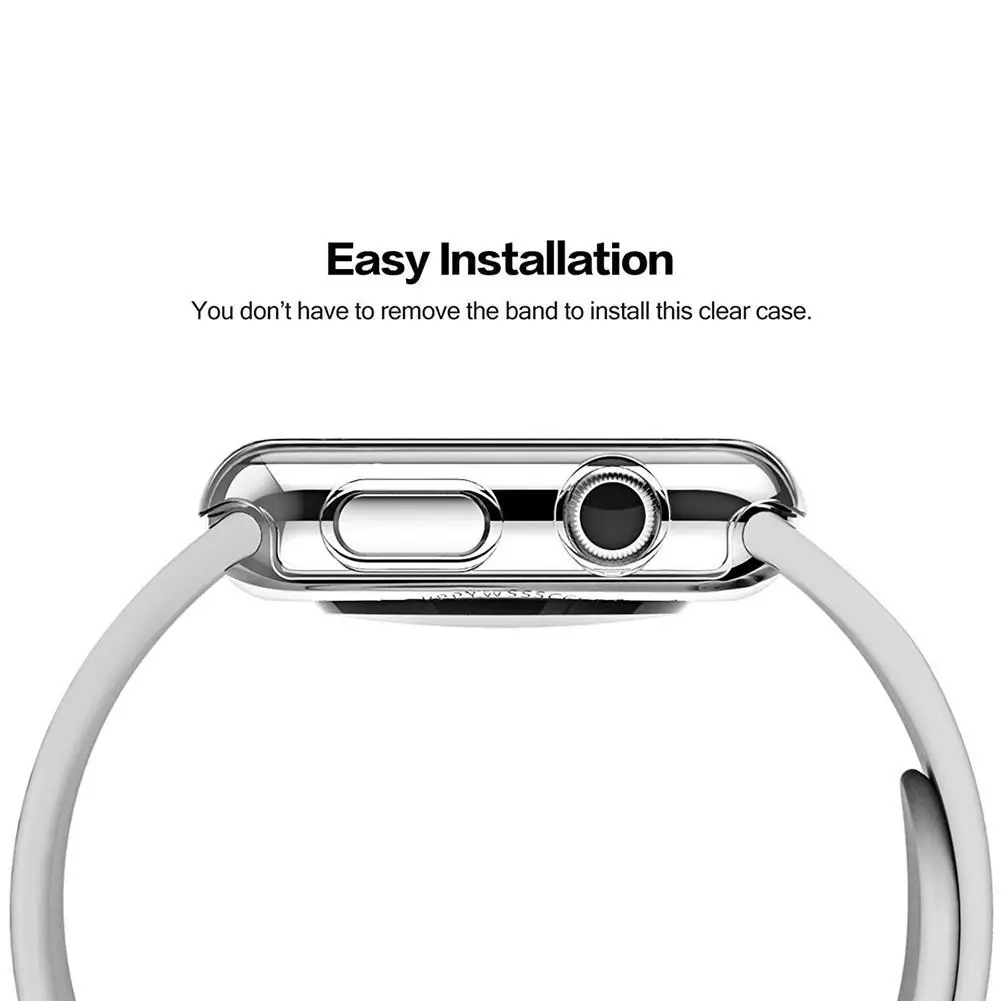 Силиконовый Жесткий Чехол для Apple Watch Series 4 44 мм 40 средство защиты ПК Чехлы Iwatch все
