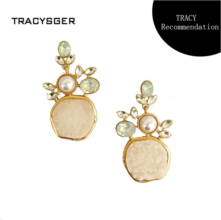 AD-ES0191/TRACYSGER/блестящие ювелирные изделия из искусственного камня с кристаллом и