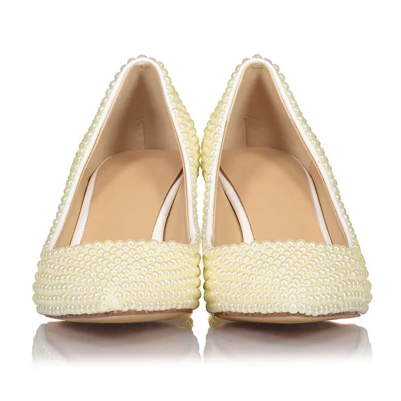 Женские туфли ручной работы Dream2020 свадебные на толстом высоком каблуке с