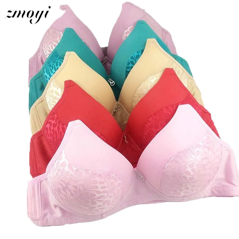 

8 Colors Aged WomenvB Thin Cup Big Bras for Women Push Up Bras Wireless Intimate Underwear Bralette Quality Cotton Female 90B