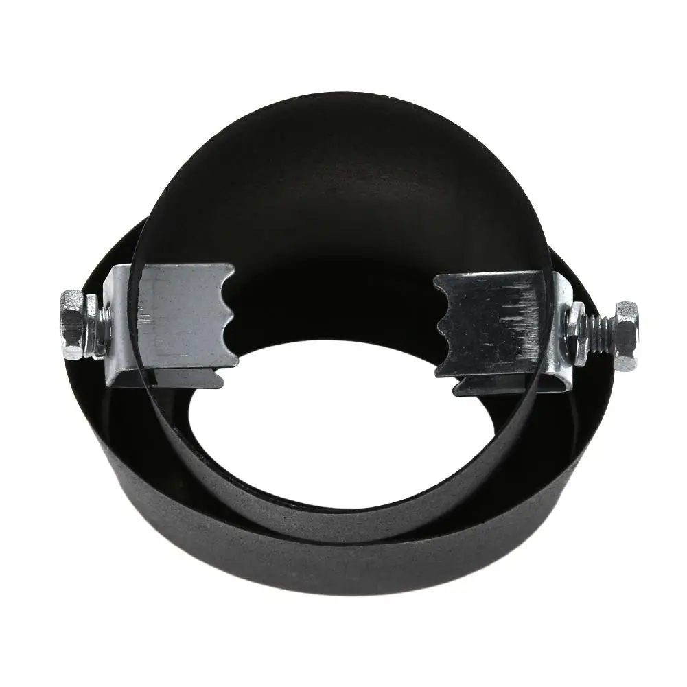 Универсальная черная/Серебристая Автомобильная задняя выхлопная труба 58 мм