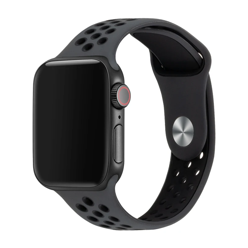 24 Ремешок для часов Iwatch Apple Watch 4 42 мм 44 мм силиконовый спортивный ремешок для Apple Watch 3 38 мм 40 мм сменные полосы 81010 - Цвет ремешка: 24