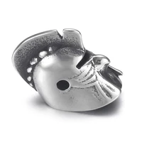 stainless steel spacer bead roman helmet polished 2mm hole metal beads charms for diy bracelet jewelry making accessories