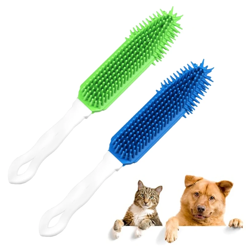 

Reusable Pet Bath Massage Brush Dog Soft Rubber Cleaning Hair Remover Comb