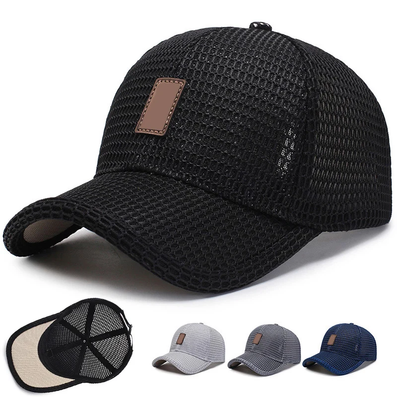 Сетчатая бейсбольная кепка Golfs Trucker шляпа дышащая бейсболка с козырьком сетка