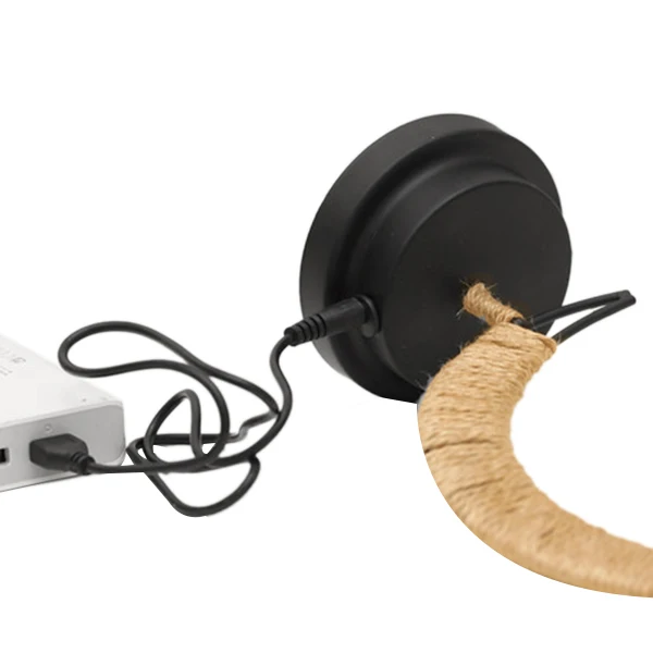 

USB Rechargeable Led Sepak Takraw Night Light, Birthday Lantern, Handmade Hemp Rope Iron Art Decorative Light