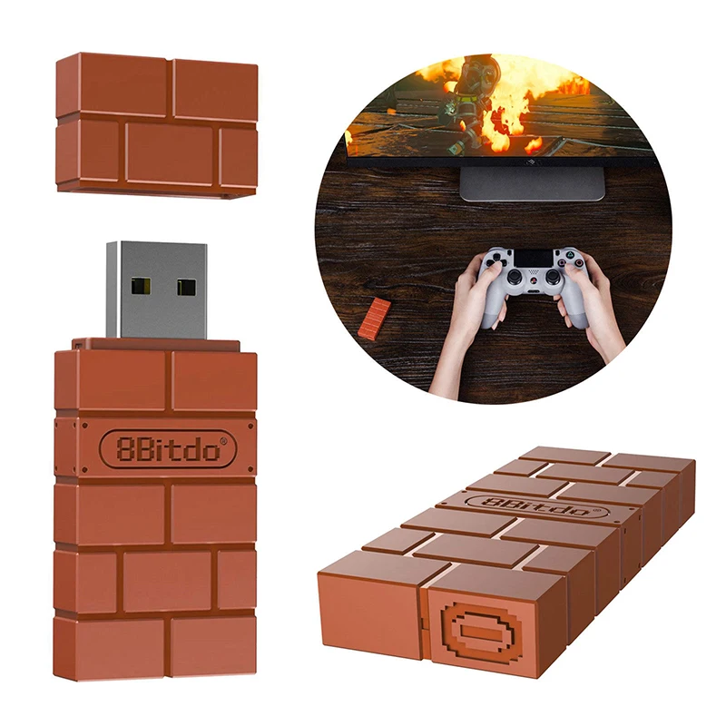 

Мини 8bitdo USB беспроводной Bluetooth адаптер геймпад приемник для Windows Mac для Nintendo Switch для контроллера PS3/Xbox