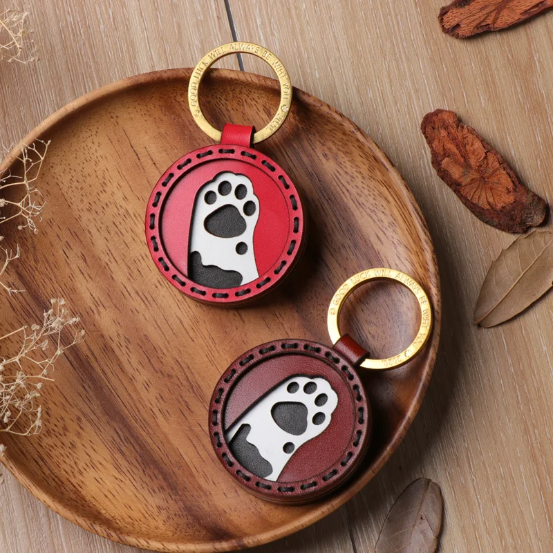 

Exquisite Handmade Personality Creativity Pendant High-end Leather Steam Keychain Cute Cartoon Bag Hang Small Gift