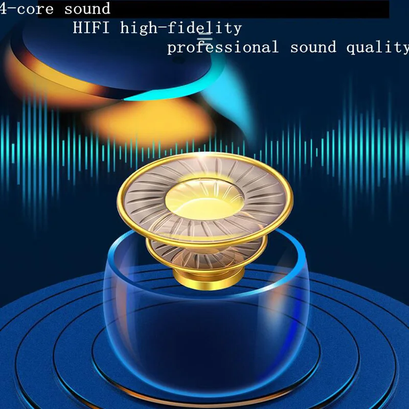 In-ear wireless Bluetooth headset Binaural smart TWS touch 5.0 sports Bluetooth headset colorful fingerprint touch magnetic indu