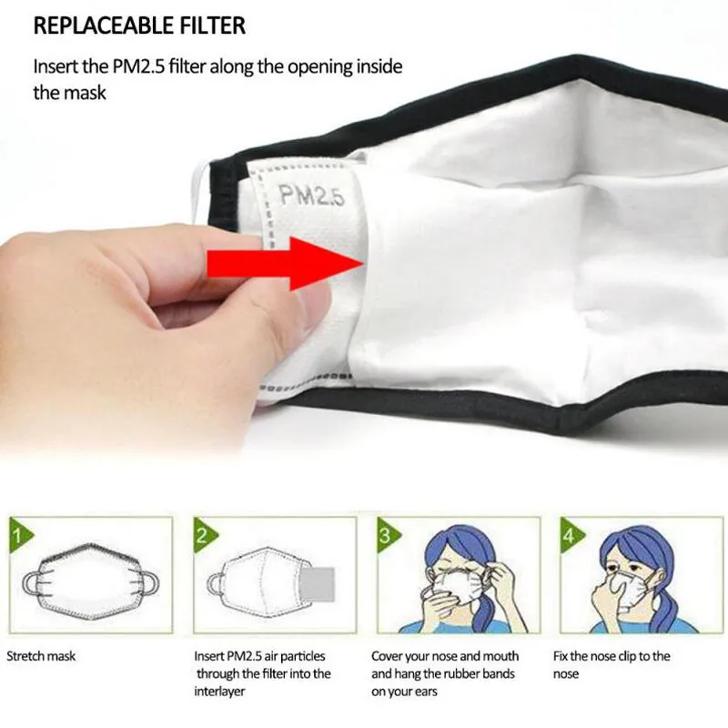 In Stock 1-50pc Filters Adjustable Reusable Protection Personal Care Dropshipping New 2020 fast shipping |