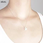 Ожерелье SMJEL в одном направлении, ожерелье с подвеской в виде бумажного самолета, самолета, модная простая бижутерия для мужчин и женщин, оптовая продажа, подарки 2021