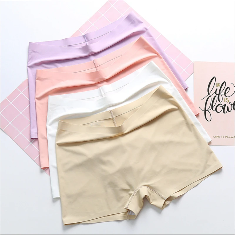 

Seamless Underwear Cotton Crotch Antibacterial Boxer Shorts Women 's Safety Pants Thin Spring and Summer