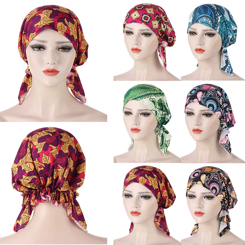 Красивая шапка Baotou с принтом, новая модная тканевая шапка с изогнутым цветочным принтом, уникальный дизайн, тканевая шапка с изогнутым цвет...