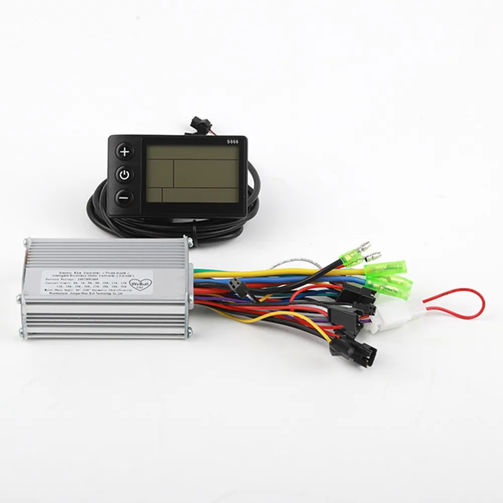 

E-Scooter 24/36/48V 3-mode Brushless Motor Controller+S866 LCD Display Panel 6A-20A Universal E-Scooter Controller Scooter Part
