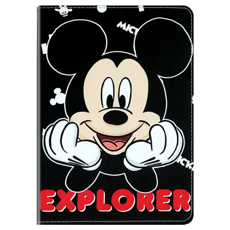 

2021 Disney for IPad pro9.7 protection cover air23/mini45 Apple tablet computer shell 10.2 cute cartoon leather case