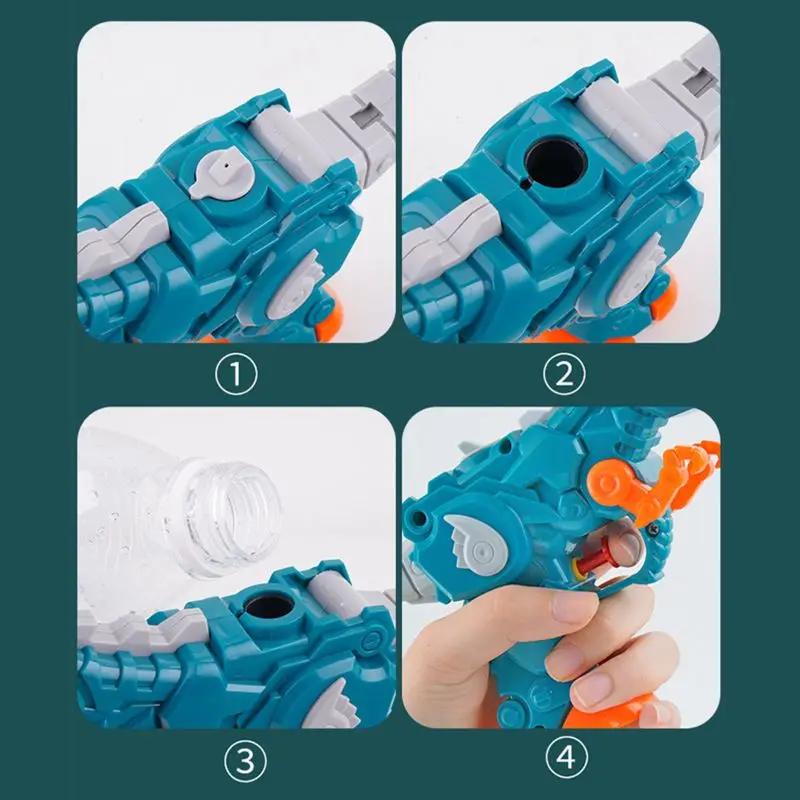 

Robot Dinosaur Water Guns Toys Kids Squirt Gun For Child Summer Beach Swimming Pool Blaster Gun Portable