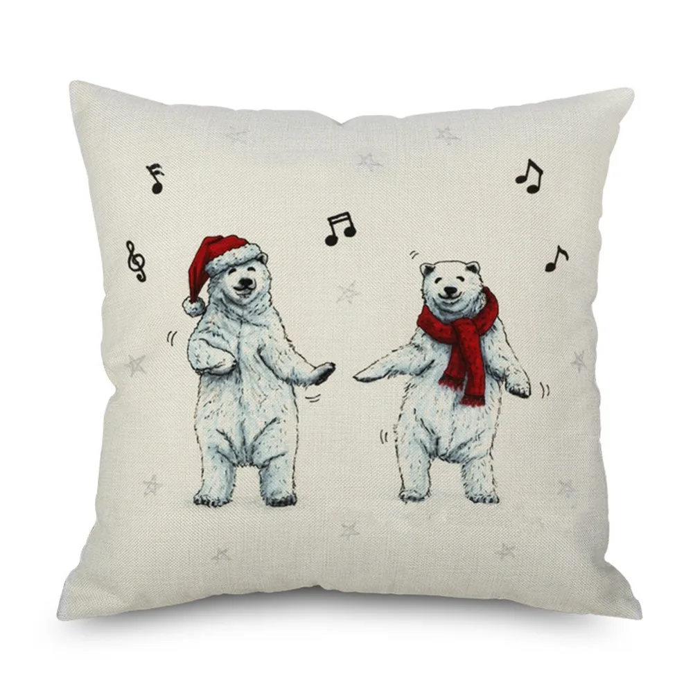 Рождественские подарки Санта Клауса из хлопчатобумажной ткани с узором олень