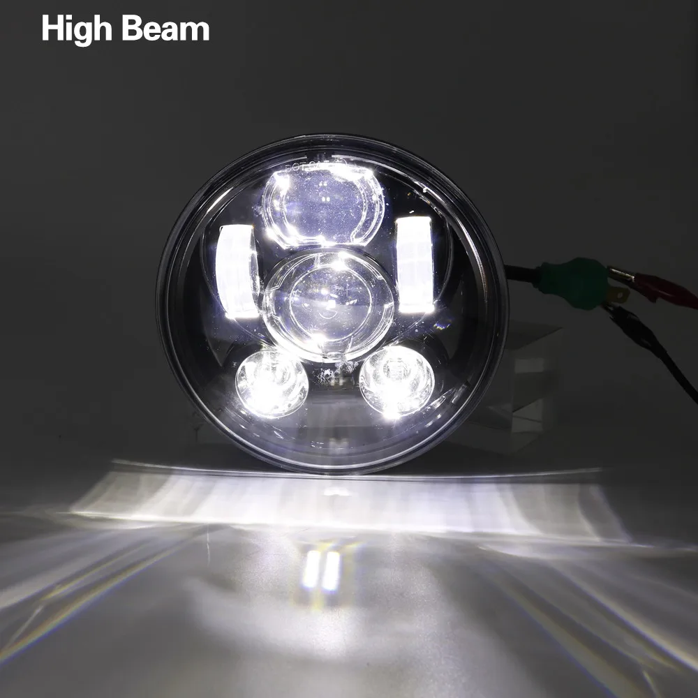 5 3/" светодиодные фары мотоцикла для светодиодных фар DRL angel eye led 5,75" для sportster 883