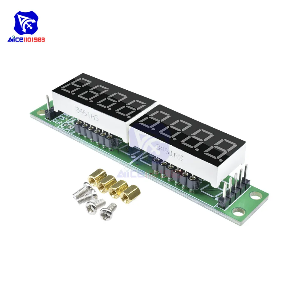 Diymore MAX7219 8-значный светодиодный дисплей трубки Управление модуль для Arduino 3,3 V 5V микро Управление; Последовательный драйвер 7-ми сегментный