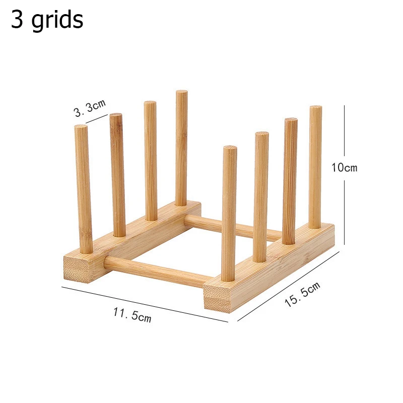 

DIY Bamboo Drainer Wooden Dish Rack Plates Holder Kitchen Storage Cabinet Organizer For Dish Cutting Board Plate Cup Pot Lid
